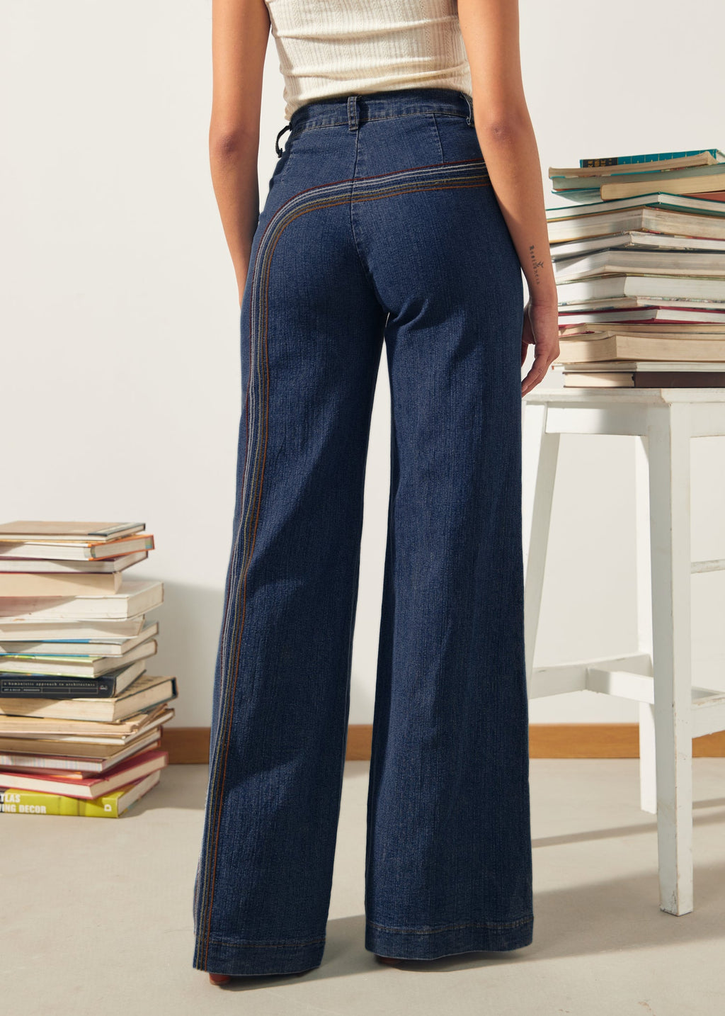 Rainbow With Me Wide-Leg Jeans