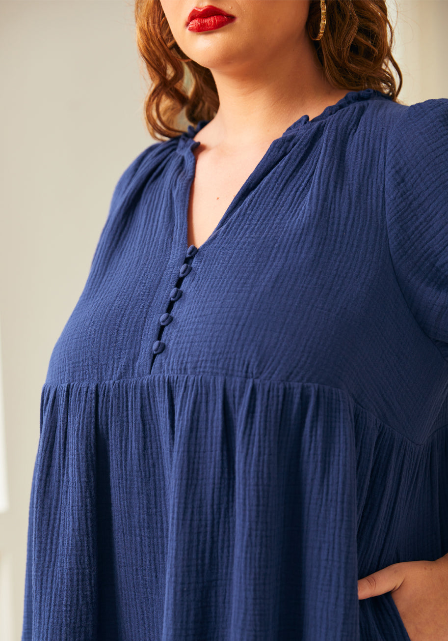 Sunshine Serenade Babydoll Dress (Final Sale)