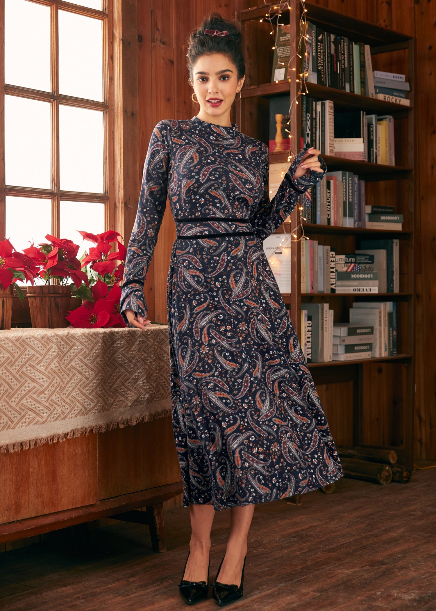 Garden Party Tapestry Midi Dress