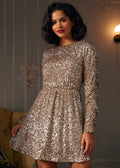 Seaside Serenade Shirred Sleeve Dress