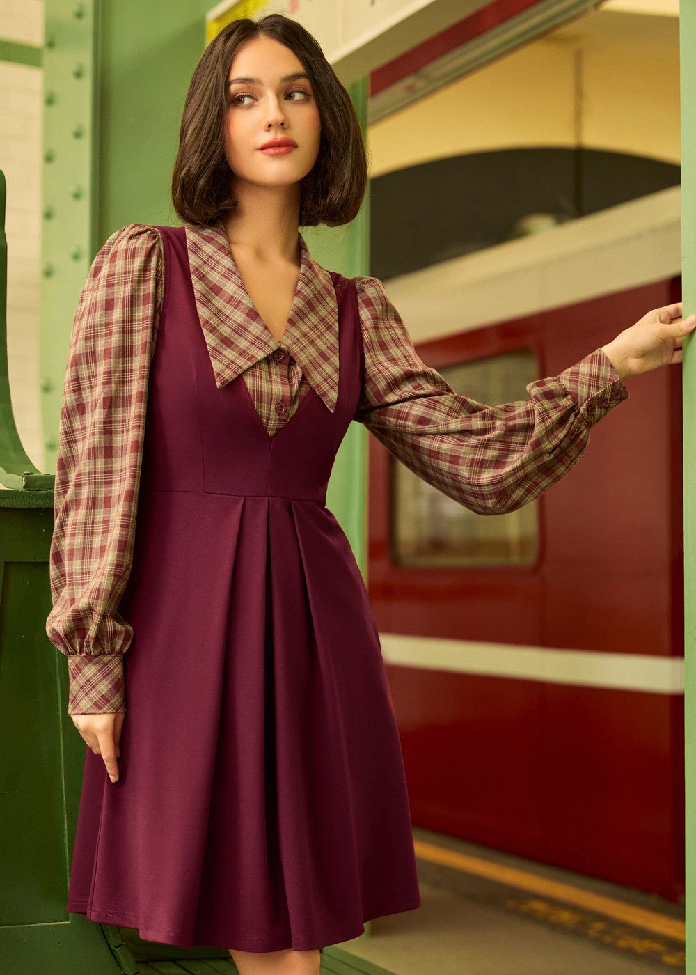 The Campus Cutie Jumper Dress