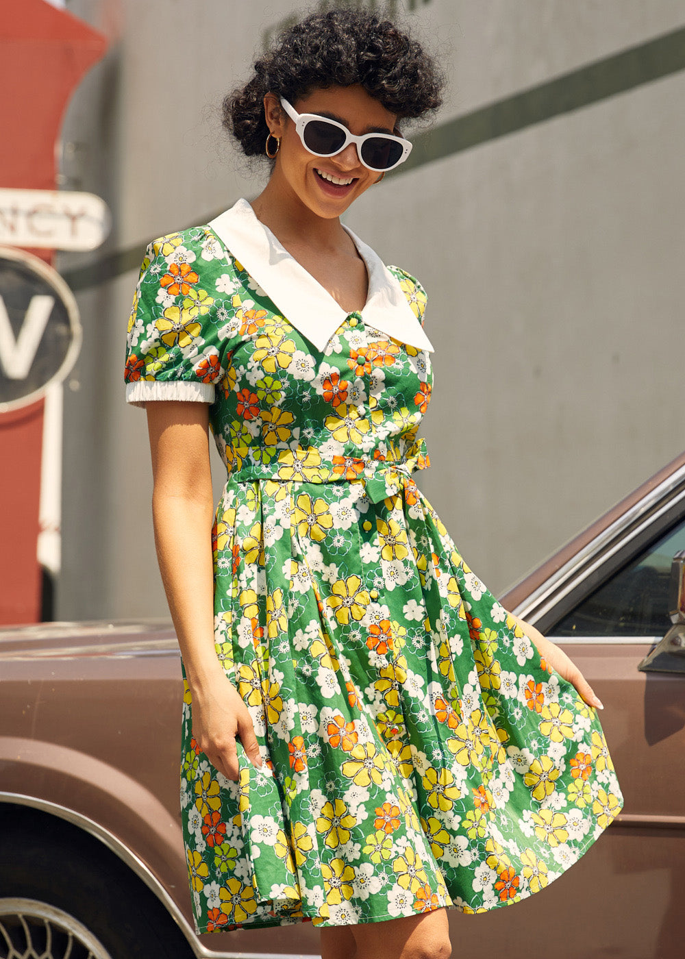 Served With a Smile Fit & Flare Dress