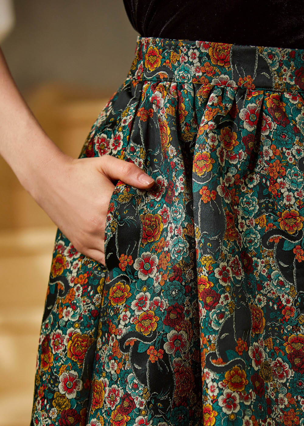 More Than Charming Brocade Skirt