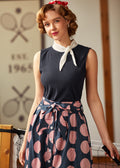 Rydell High Revisited Sleeveless Tie-Neck Top