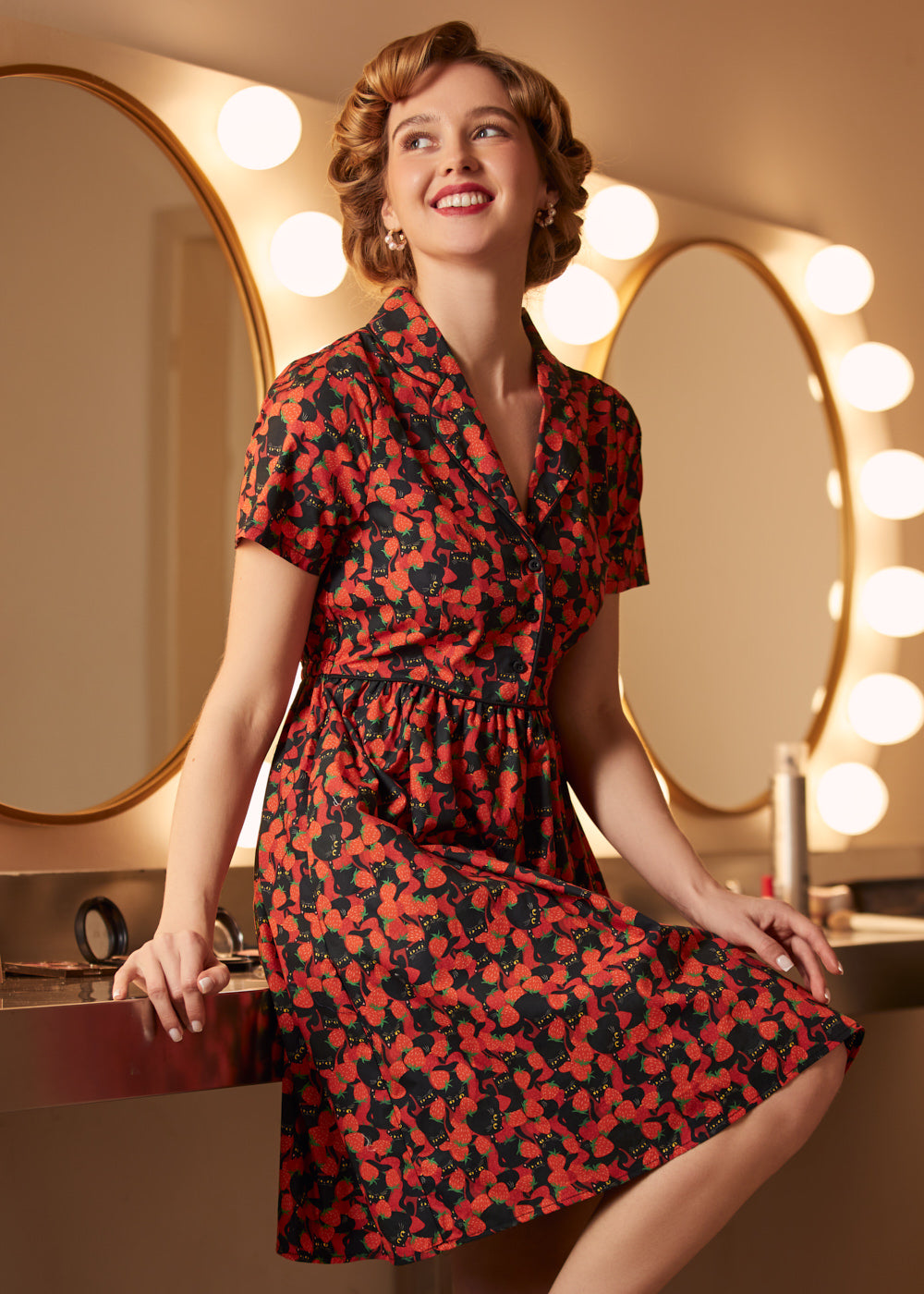 Cause a Little Trouble Fit & Flare Dress