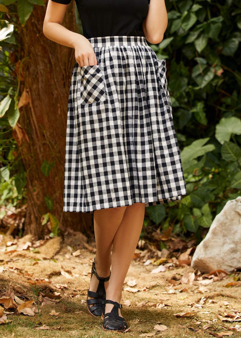 The Songs of the Sea Midi Skirt