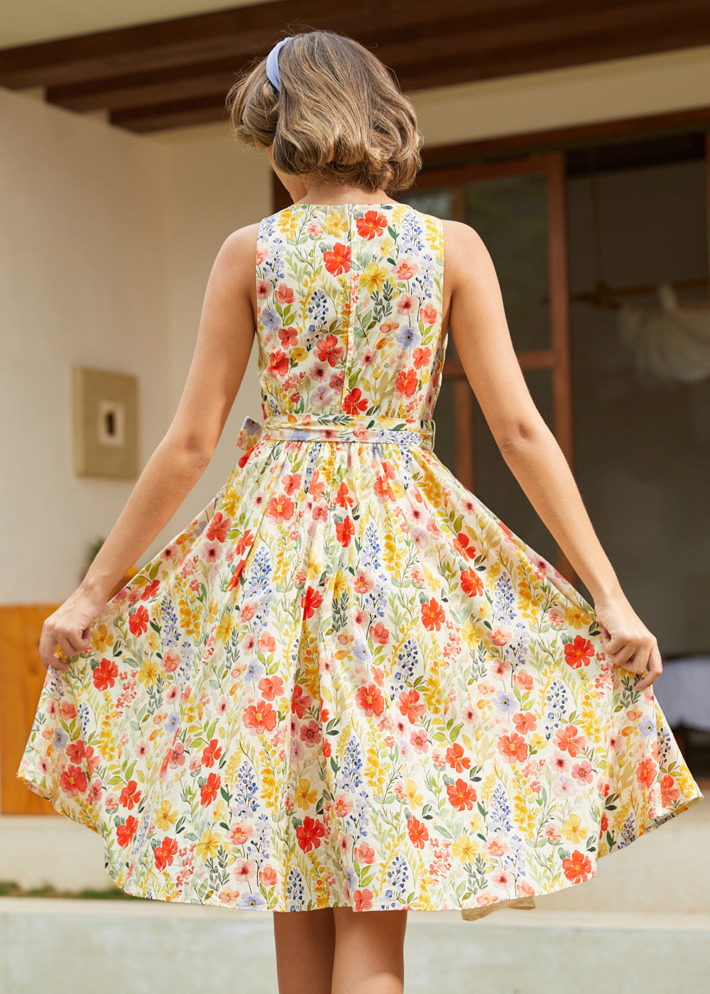 Instant Energy Faux-Wrap Dress