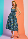 Squarely Charming Midi Dress