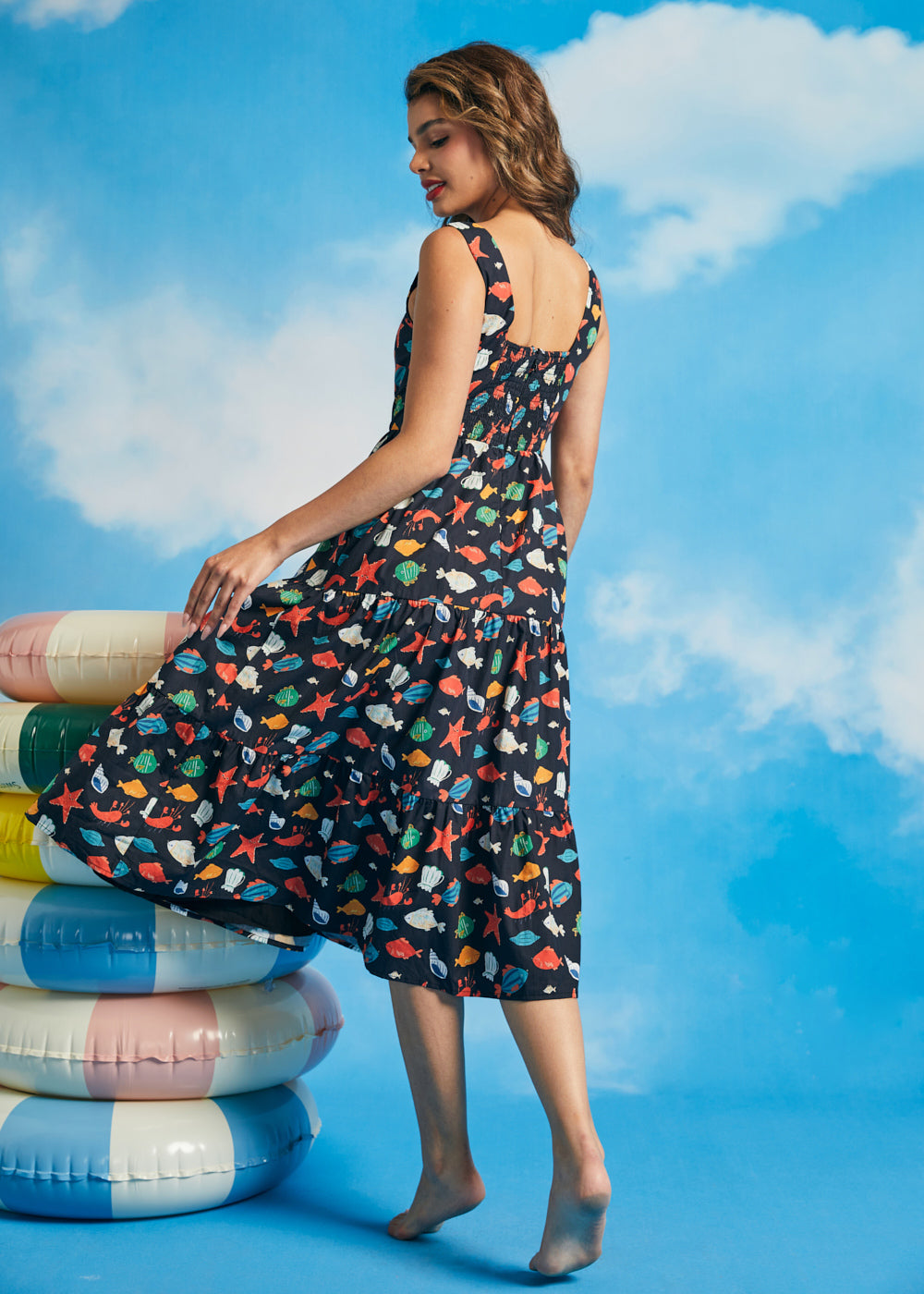 Summer Stroll Fit & Flare Dress
