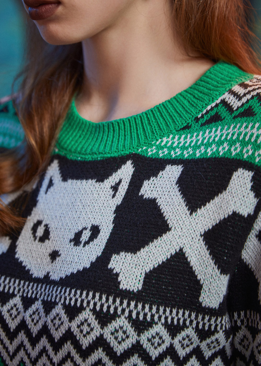 Midnight Familiar Fair Isle Sweater