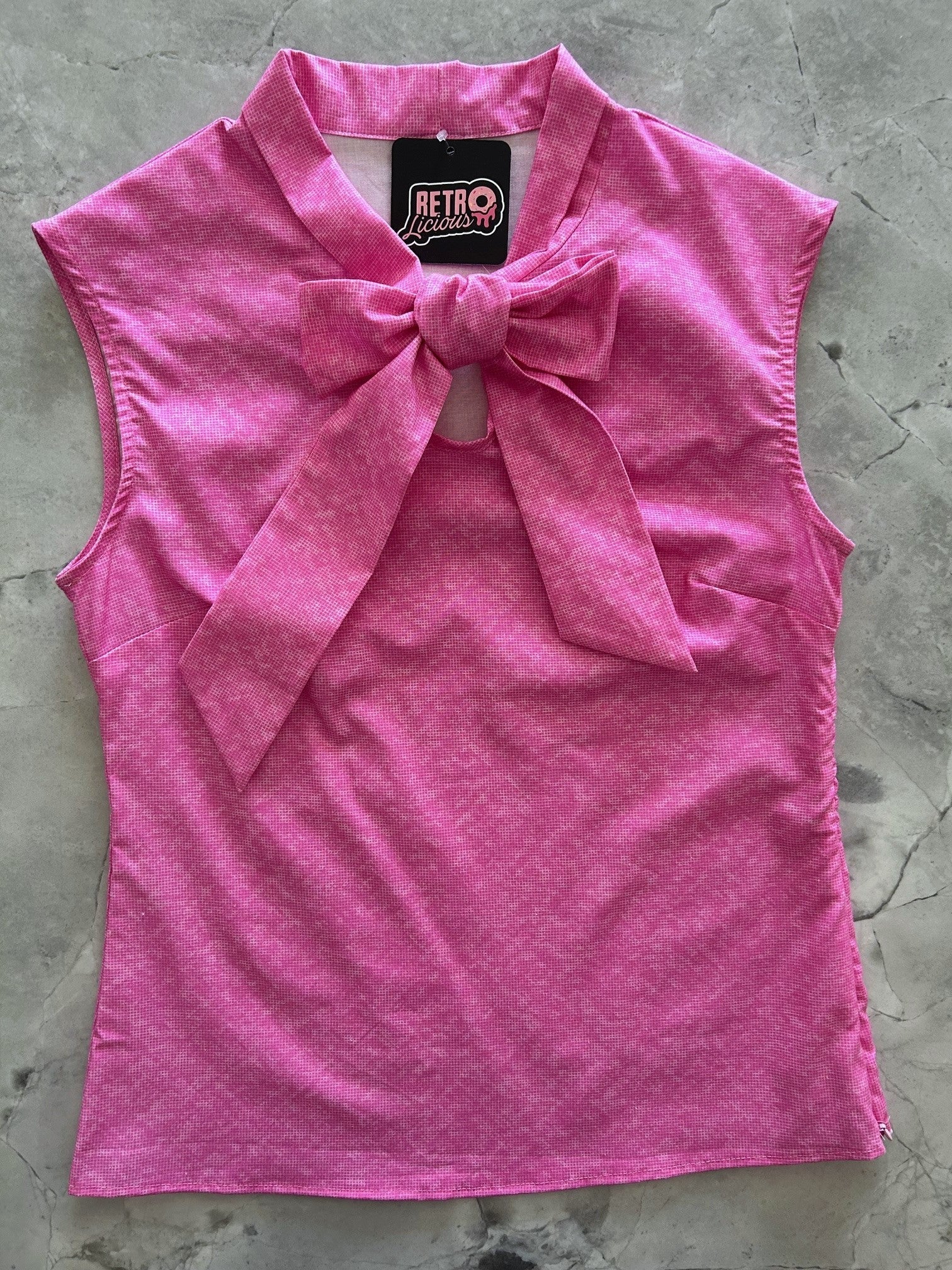 Vintage Style Bow Top Pretty in Pink