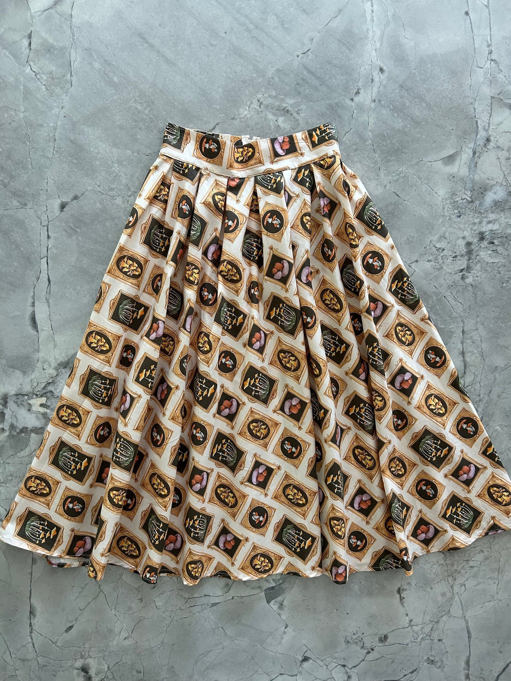Doris 100% Cotton Skirt - Mushrooms