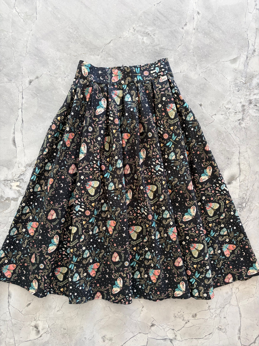 Doris 100% Cotton Skirt - Midnight
