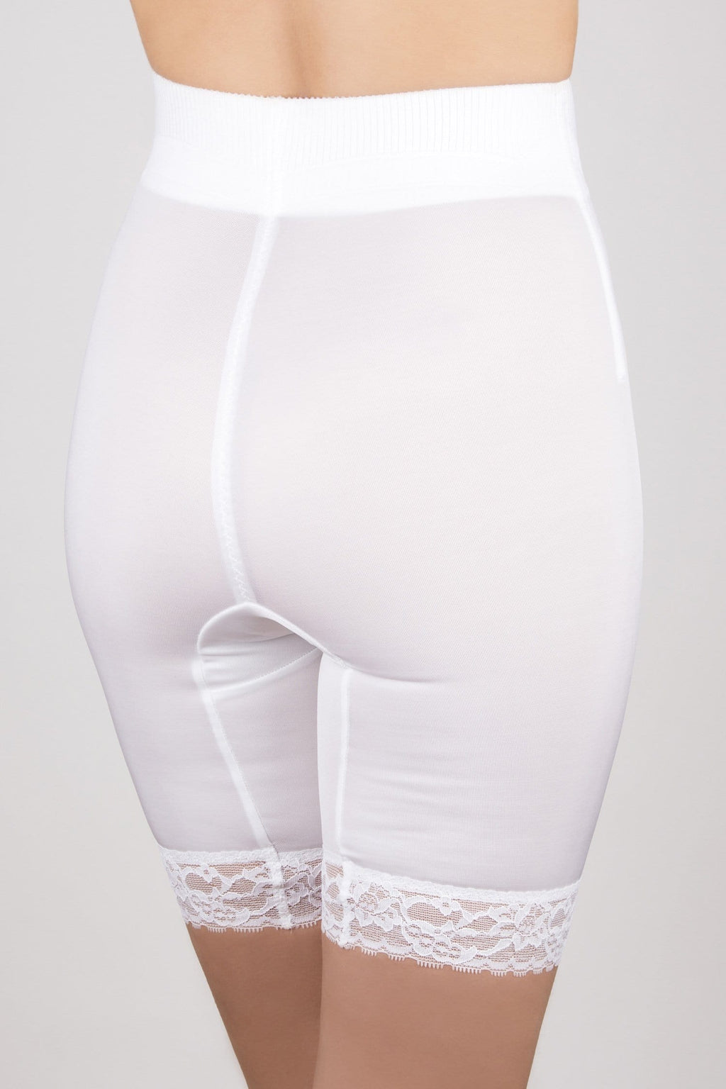 High Waist Thigh Slimmer with Tulip Front Panel | Memory Compression Fabric | Medium Support | Style 6226