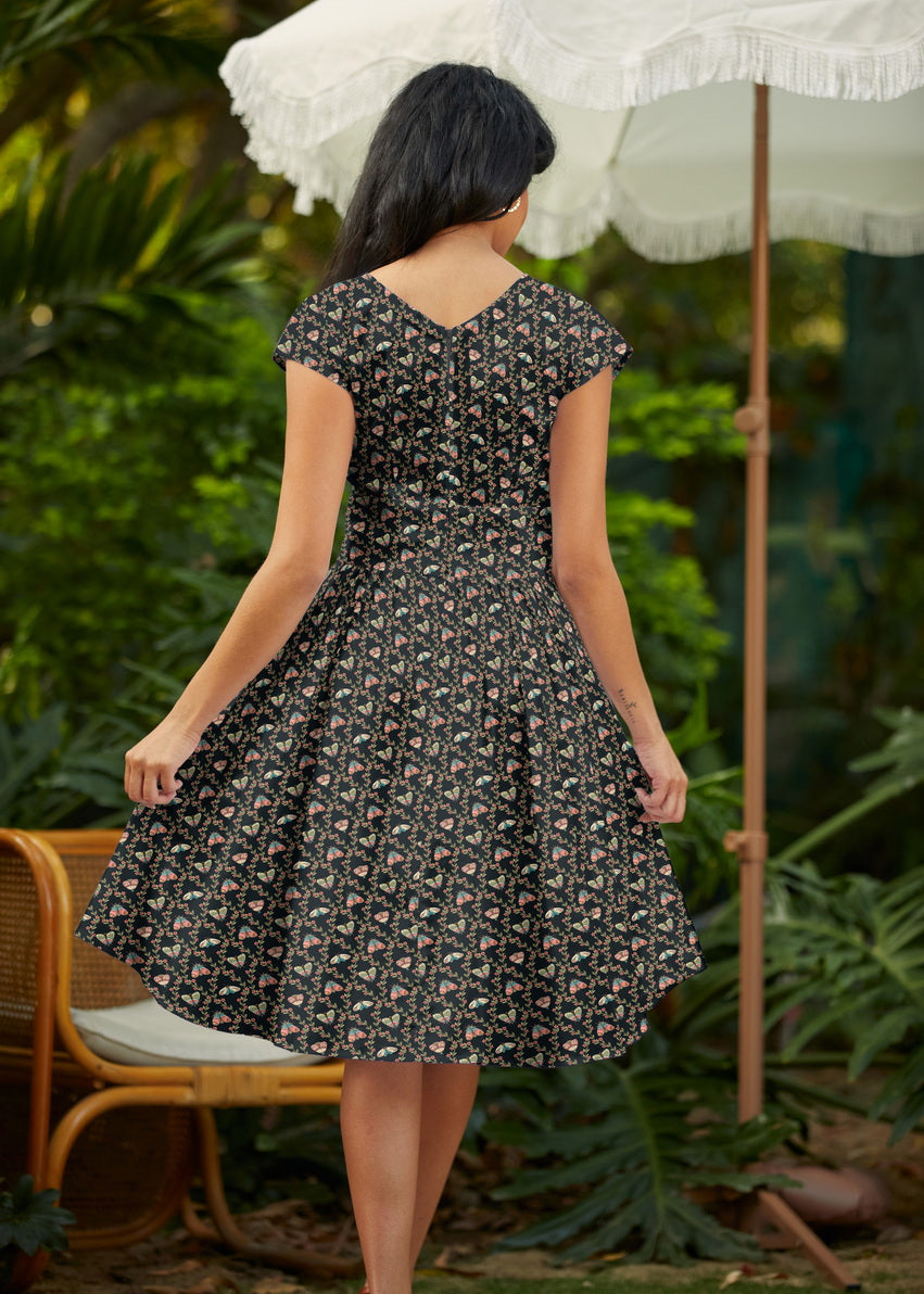 Greta Surplice Dress Moth