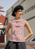 Vintage Style Bow Top in Hearts