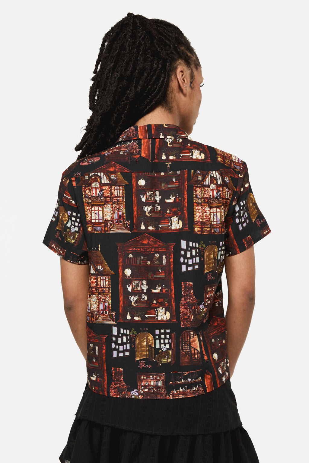 Covenstead Goth Print Blouse