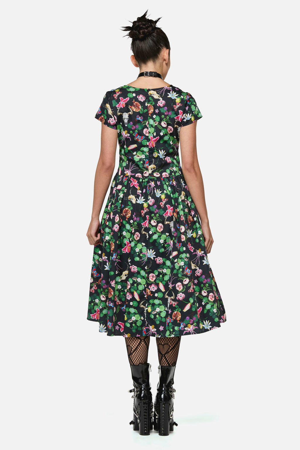 See No Evil Print Midi Dress