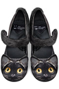 Chocolaticas® Mid Heels Chat Noir Women's Mary Jane Pump