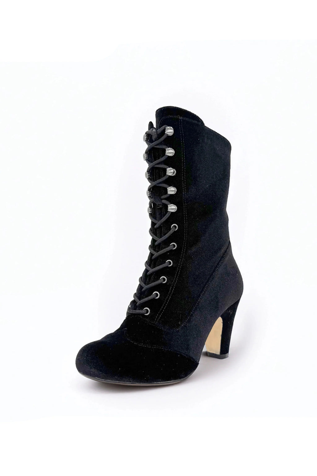 Claire Velvet Victorian Booties