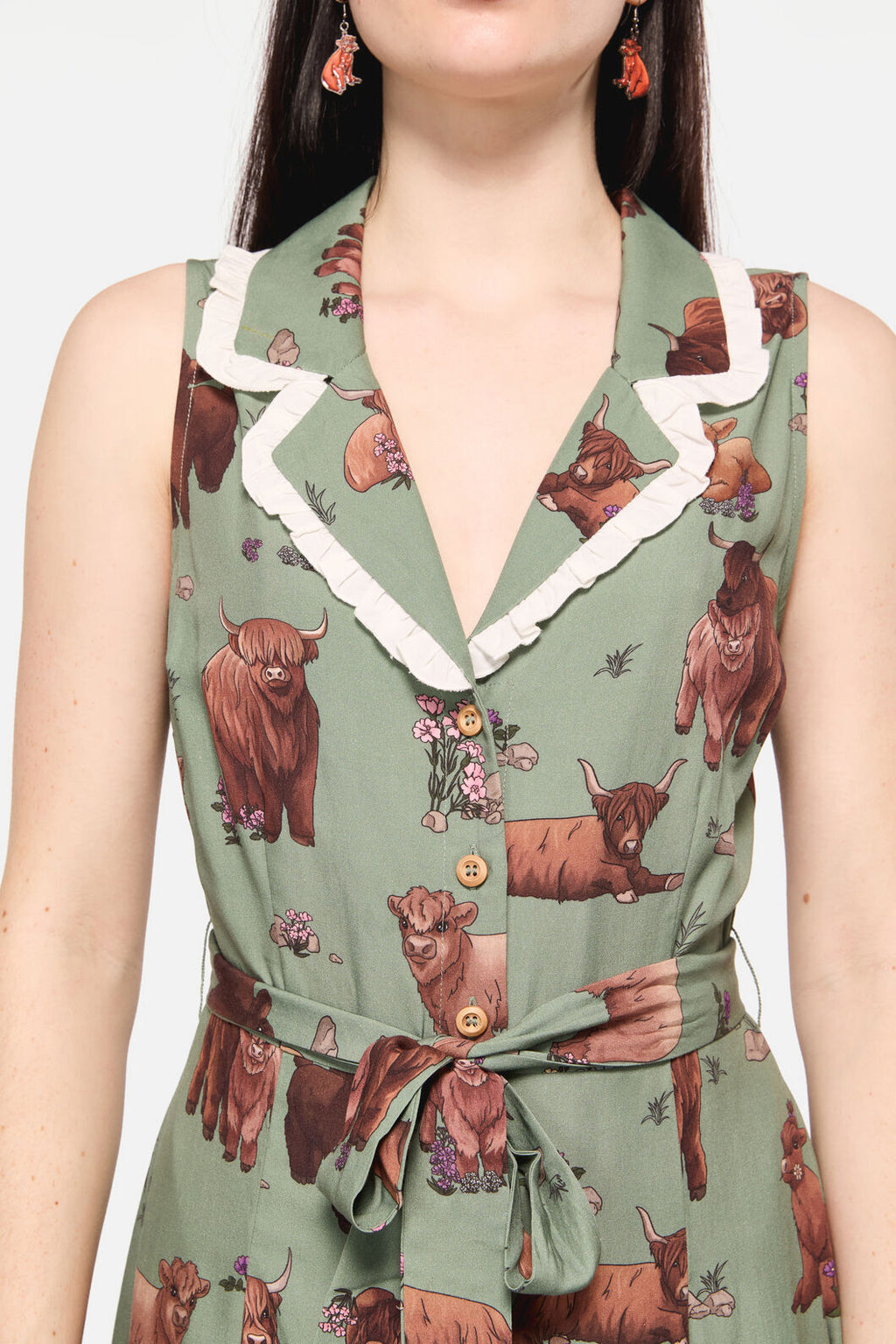 Highland Fling Ruffle Dress