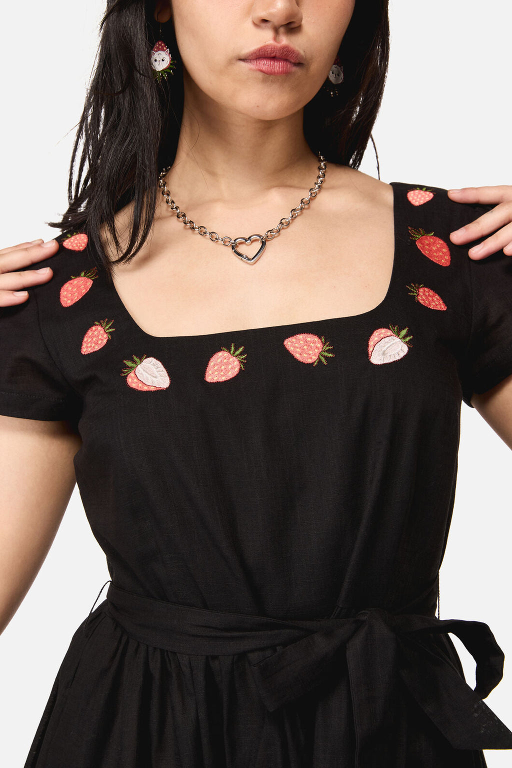 Strawberry Embroidered Dress