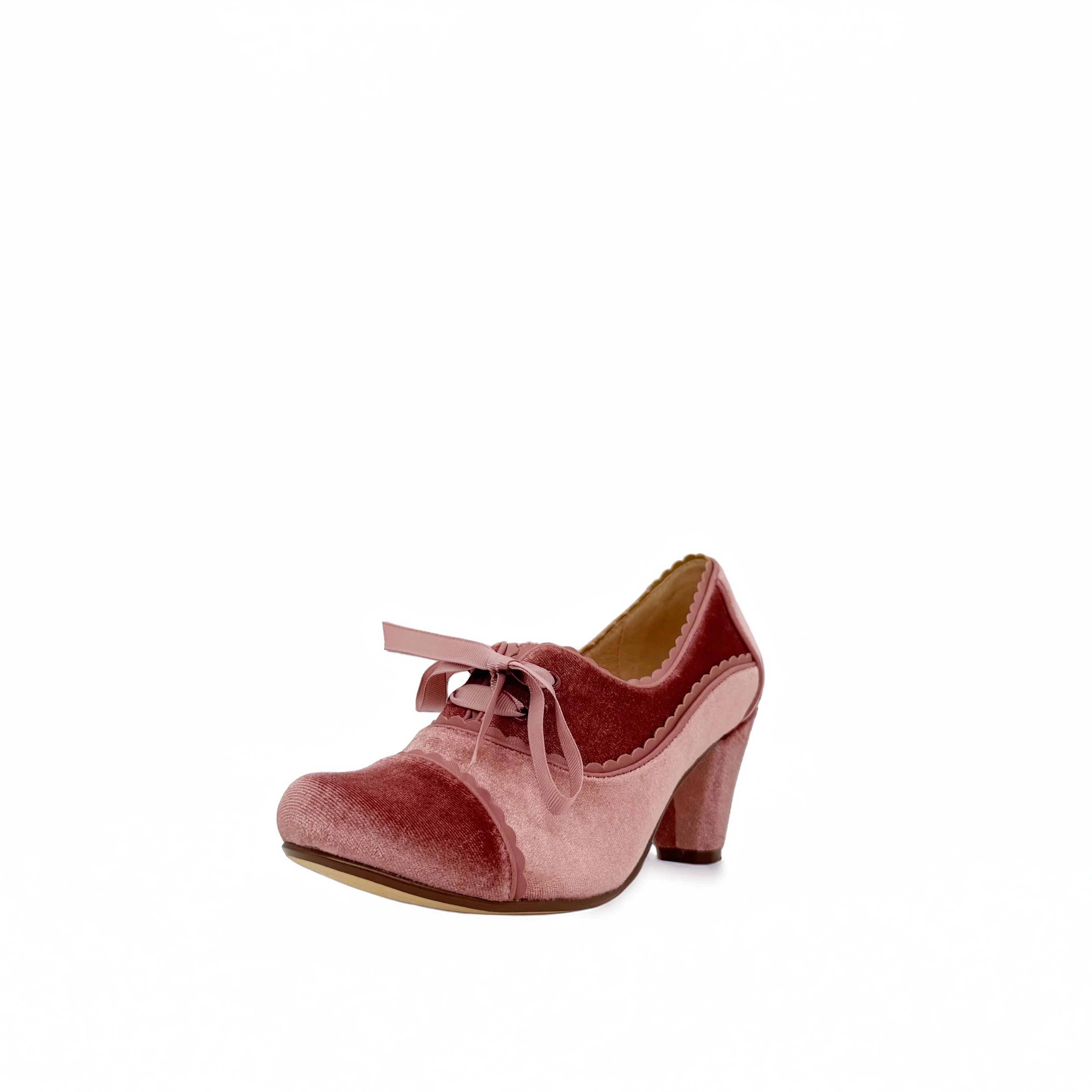 Madison Velvet Retro Heels