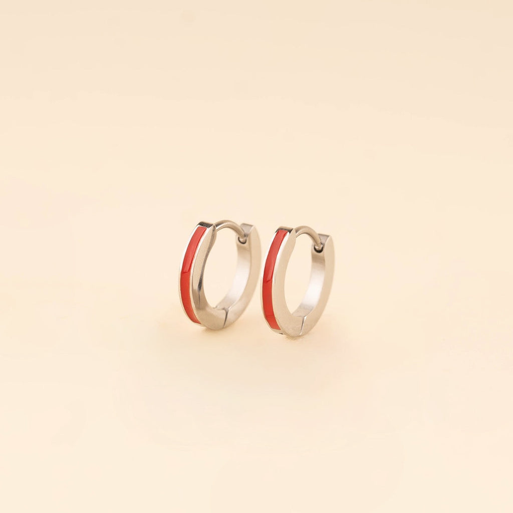 Color Huggie Hoop Earrings