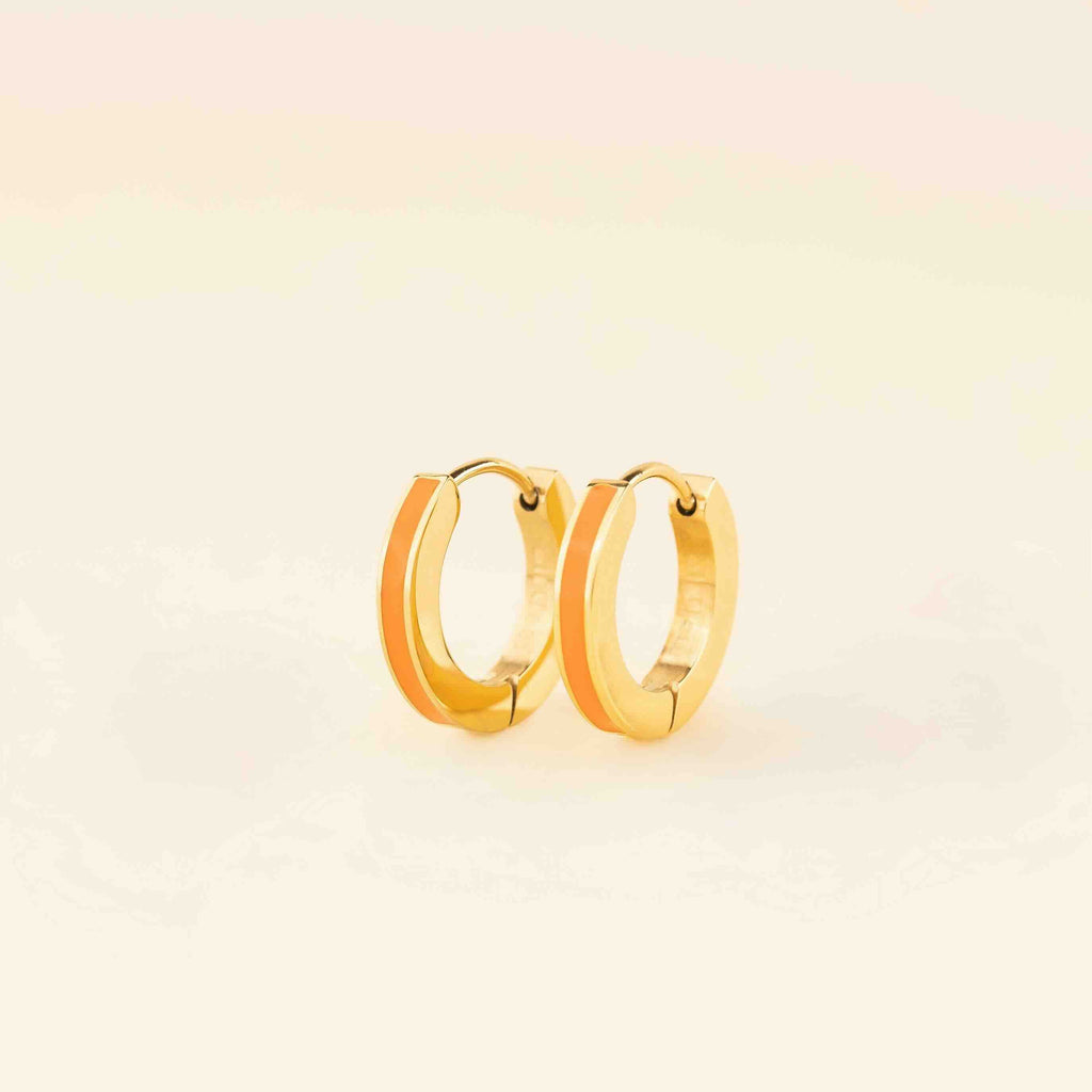 Color Huggie Hoop Earrings