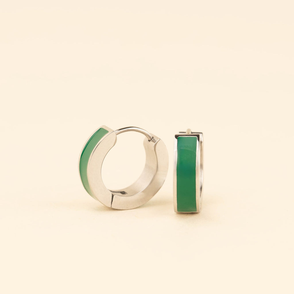Chunky Huggie Hoop Earrings - 16 Color Options