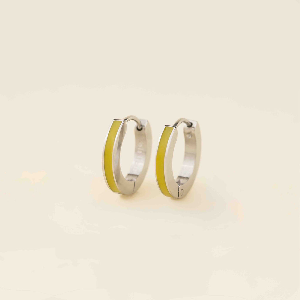 Color Huggie Hoop Earrings