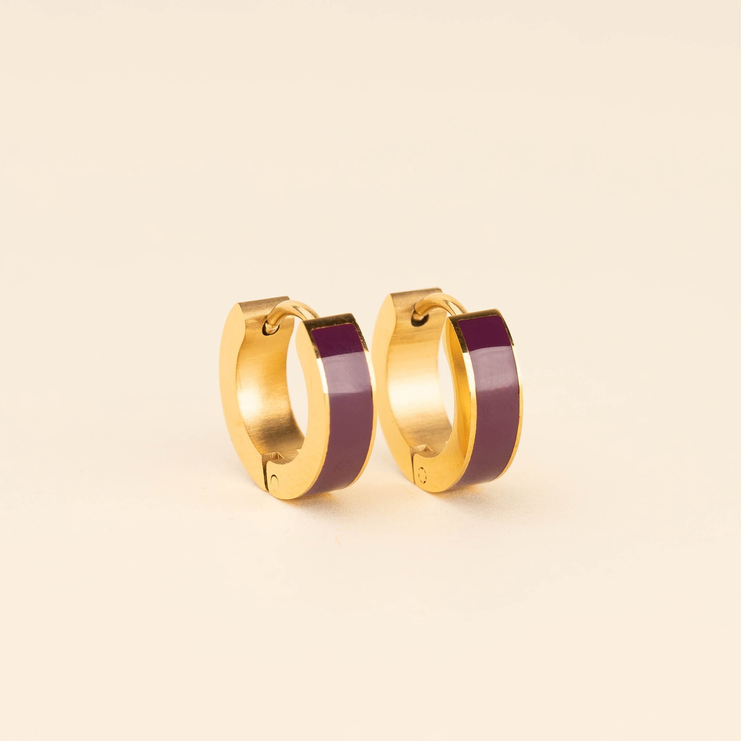 Chunky Huggie Hoop Earrings - 16 Color Options