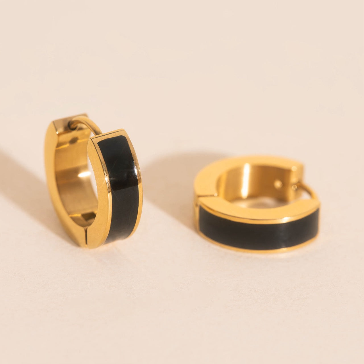 Chunky Huggie Hoop Earrings - 16 Color Options
