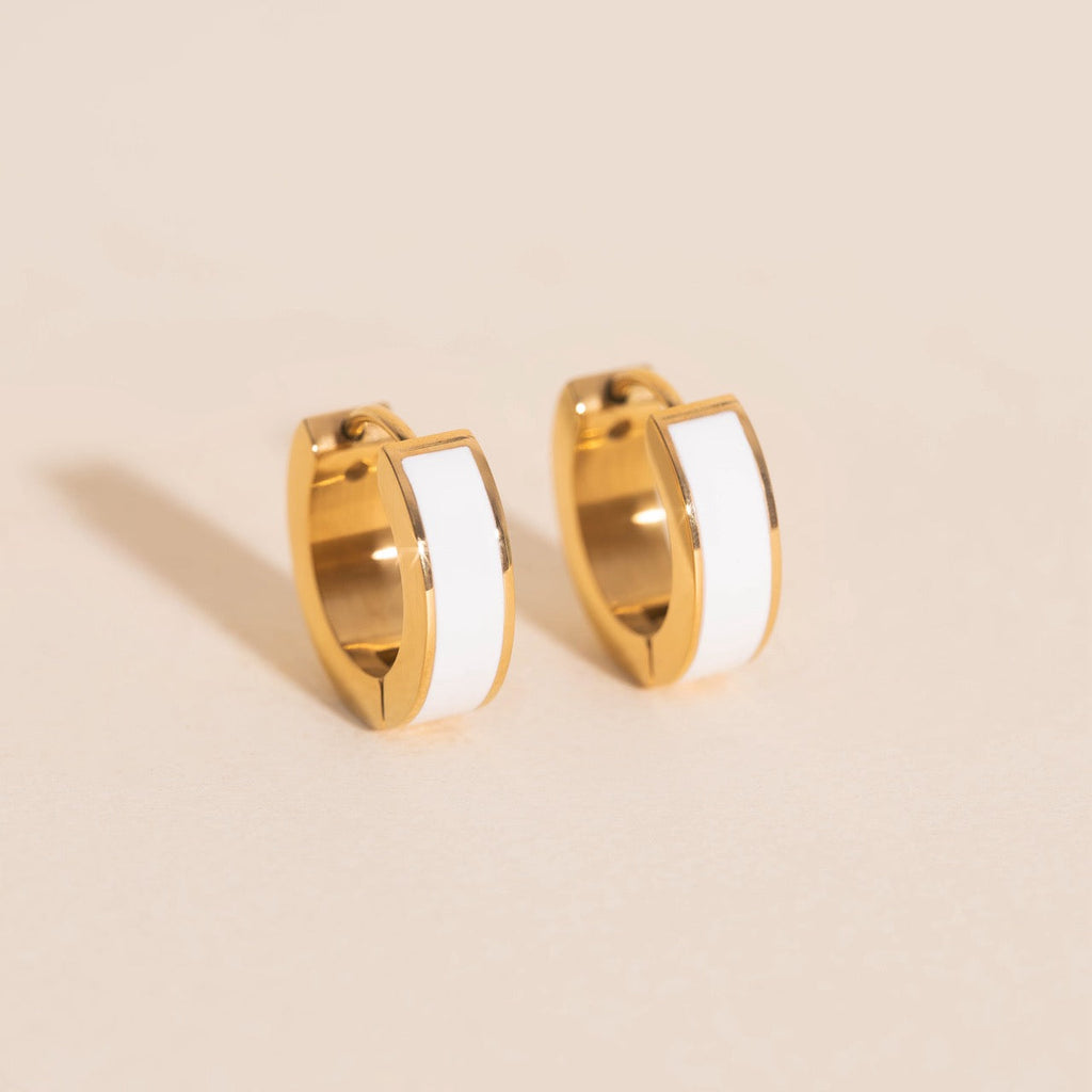 Chunky Huggie Hoop Earrings - 16 Color Options
