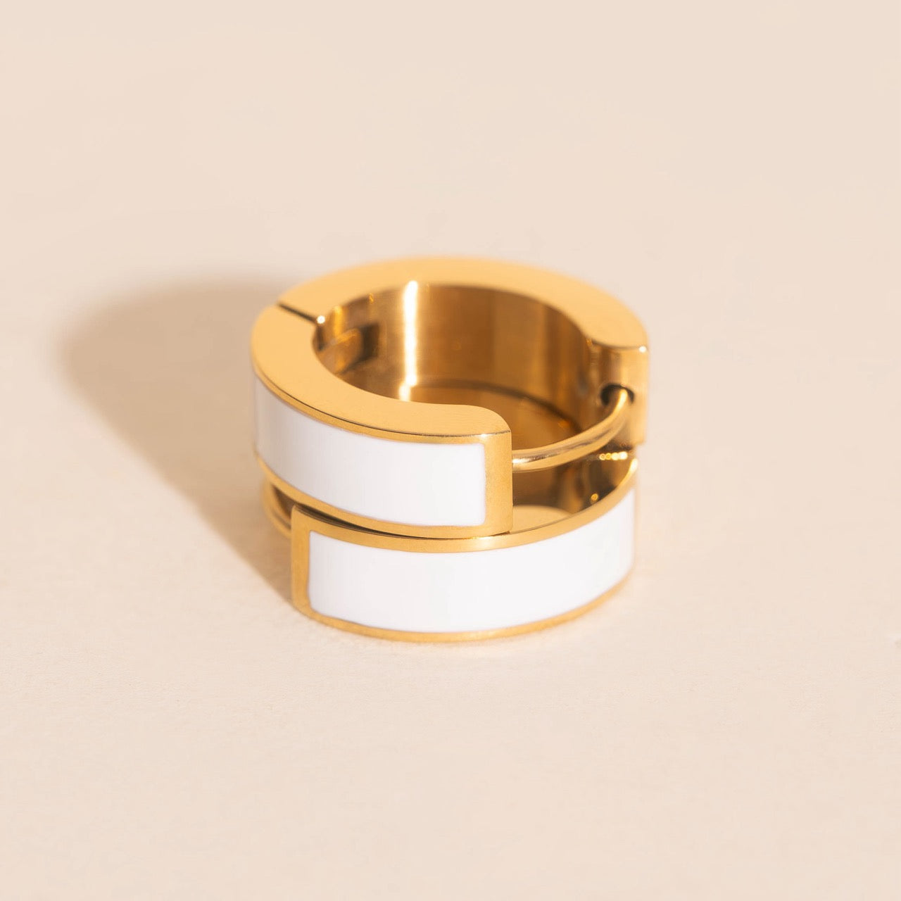 Chunky Huggie Hoop Earrings - 16 Color Options