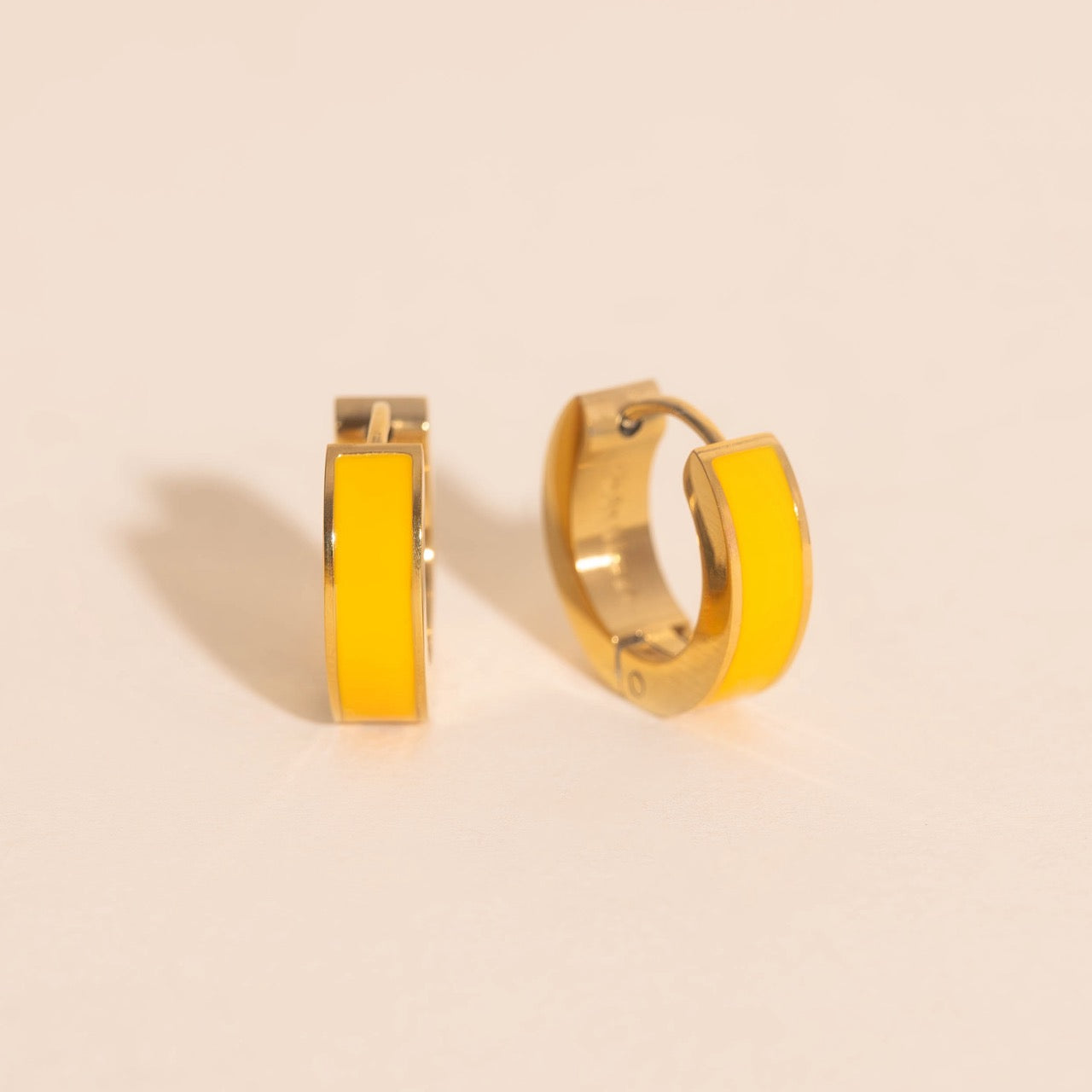 Chunky Huggie Hoop Earrings - 16 Color Options