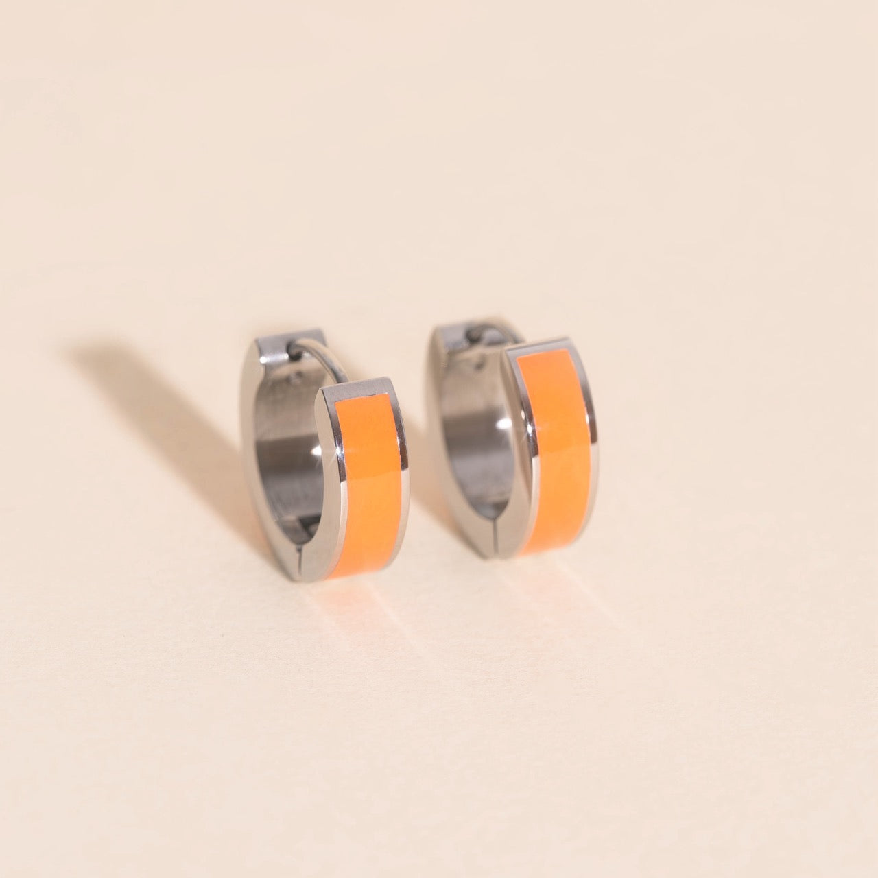 Chunky Huggie Hoop Earrings - 16 Color Options