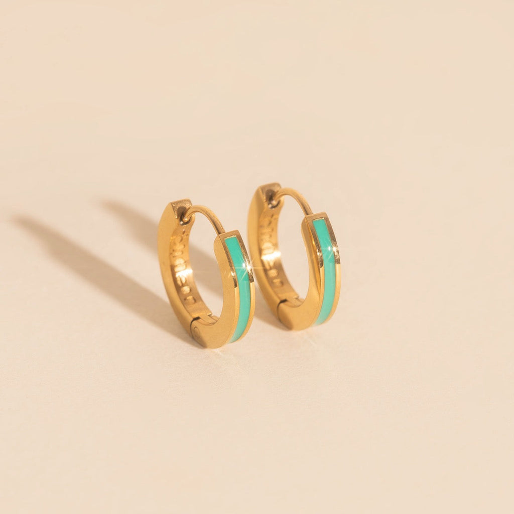 Color Huggie Hoop Earrings