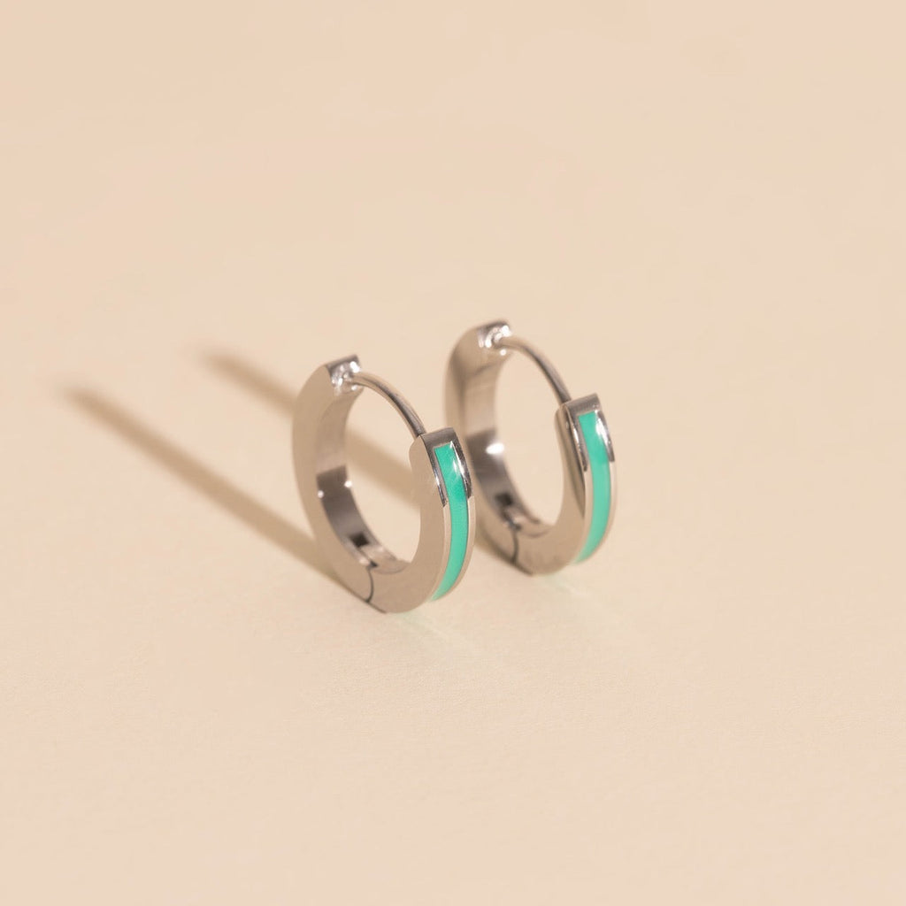 Color Huggie Hoop Earrings