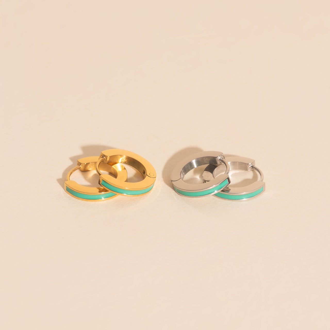Color Huggie Hoop Earrings