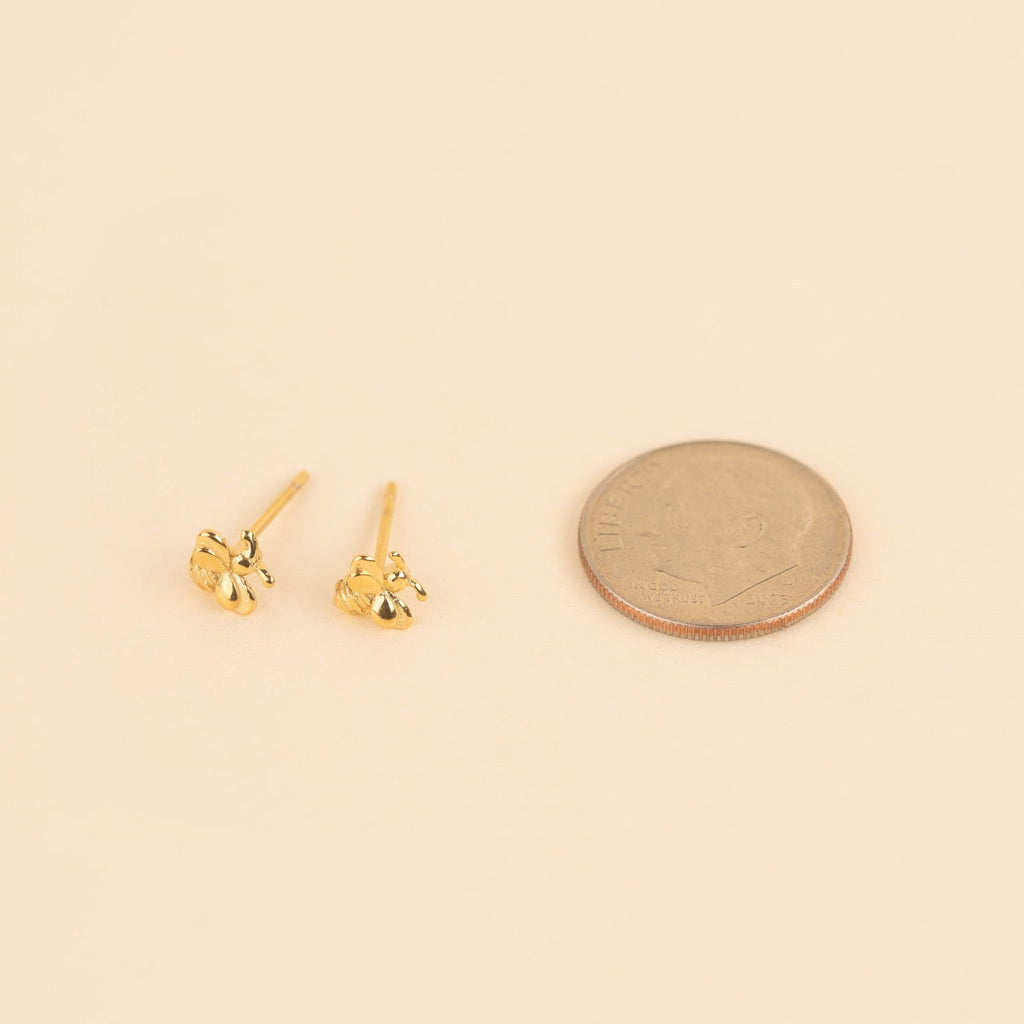 Mini Bumble Bee Stud Earrings