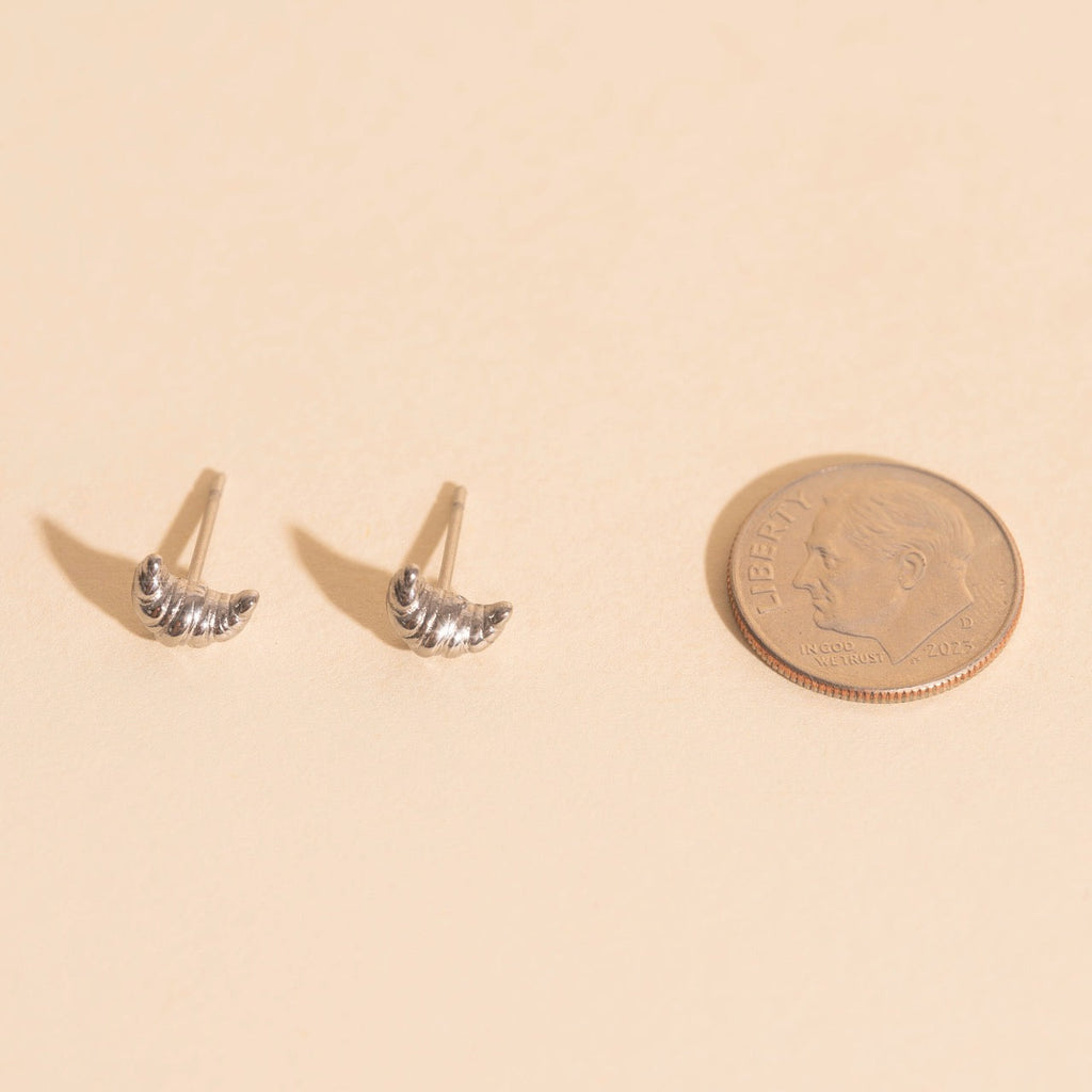 Croissant Stud Earrings
