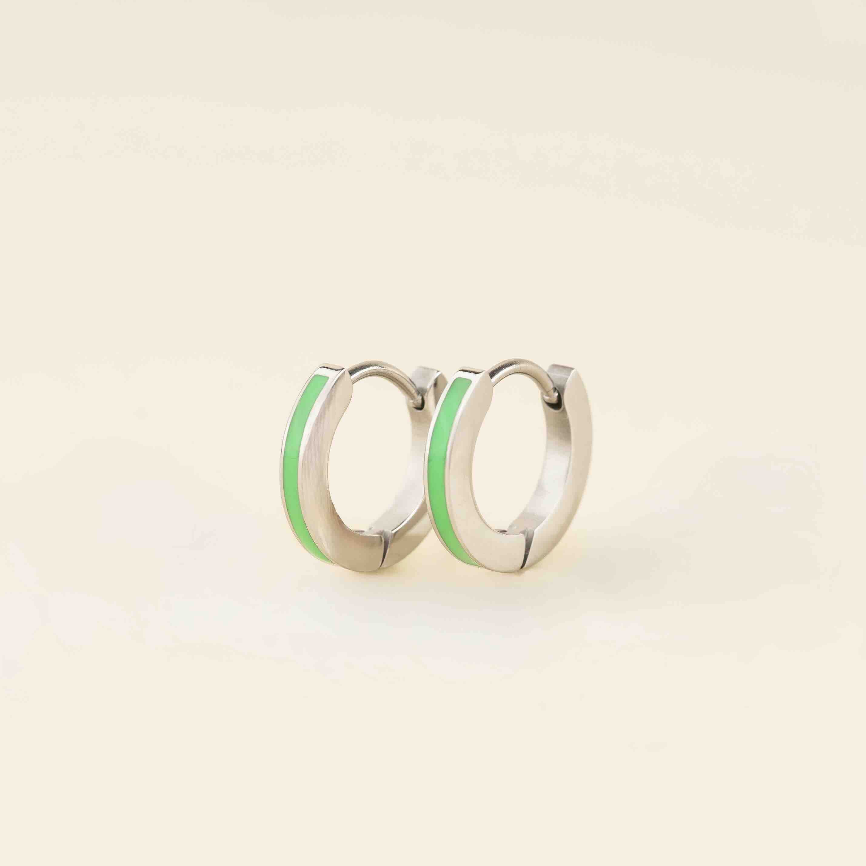 Color Huggie Hoop Earrings