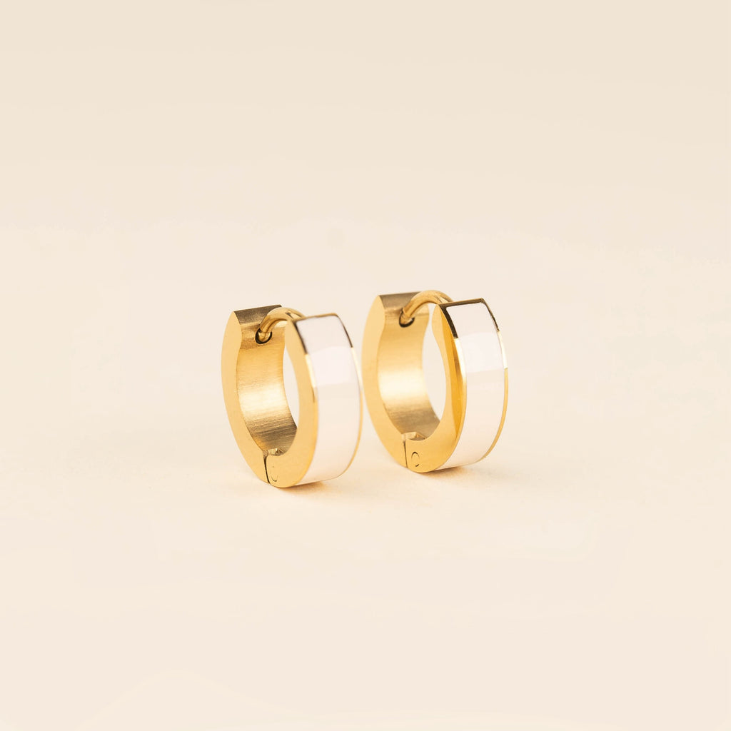 Chunky Huggie Hoop Earrings - 16 Color Options