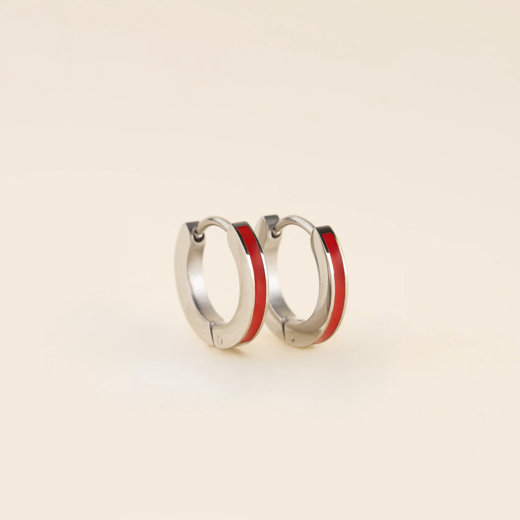 Color Huggie Hoop Earrings