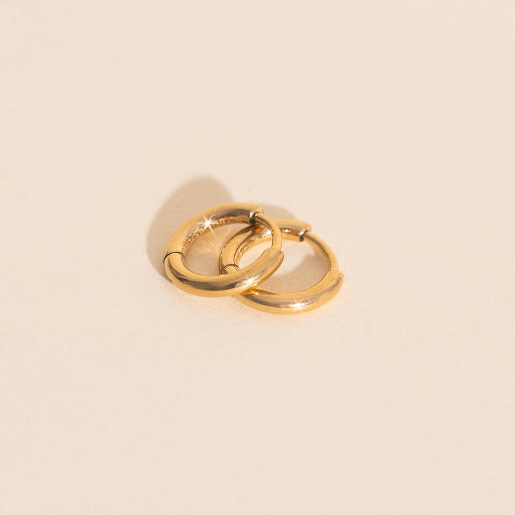 Mini Rounded Huggie Hoop Earrings
