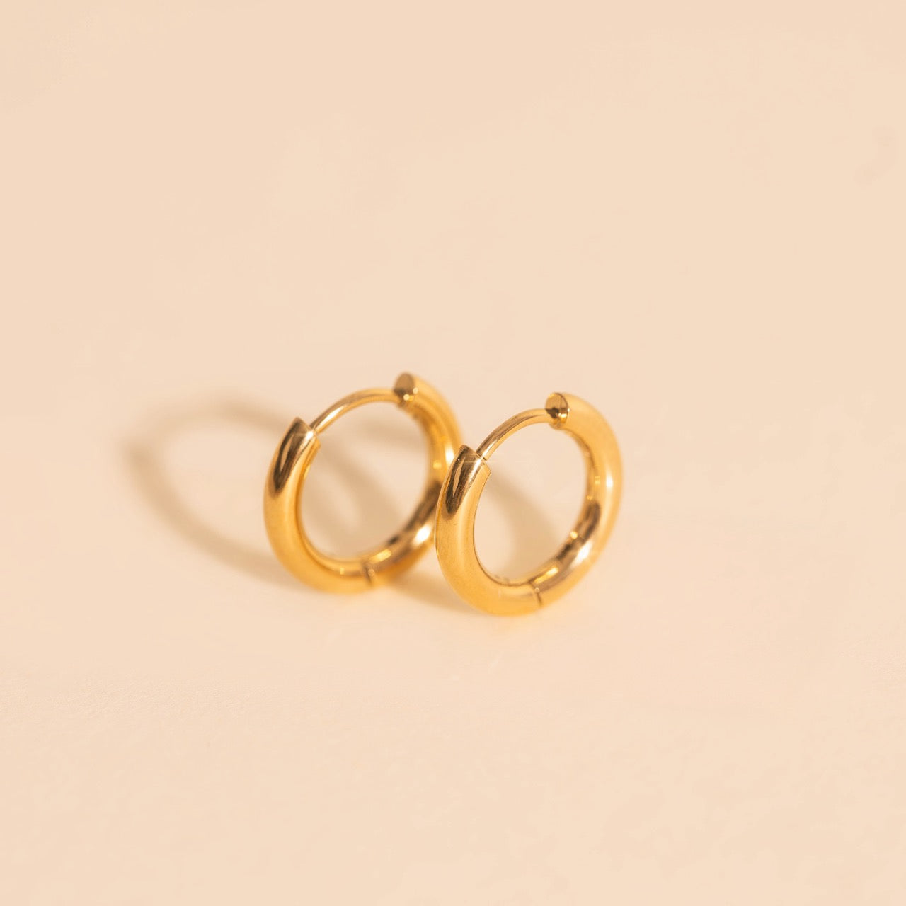 Mini Rounded Huggie Hoop Earrings