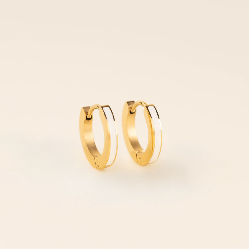 Color Huggie Hoop Earrings