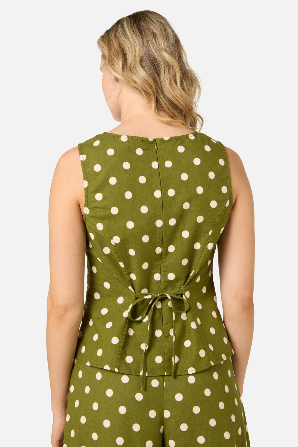 Polka Dot Shell Top