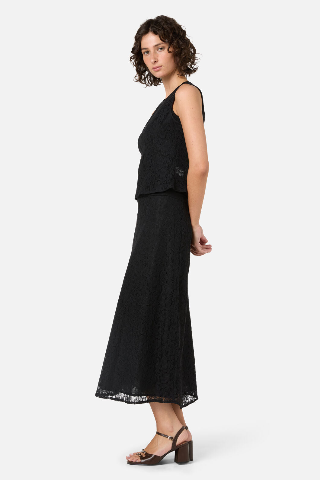 Amara Lace Midi Skirt